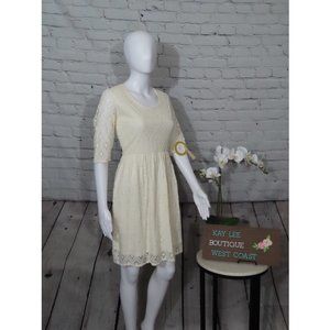Cream Lace Roxy Summer Dress